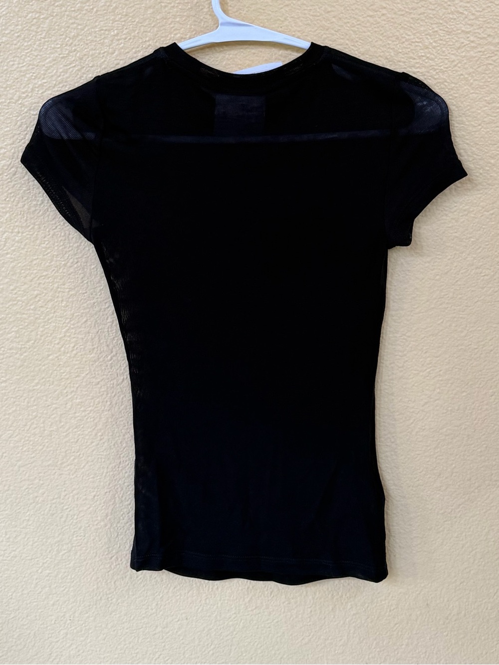 NWT! Paris Georgia Elemental Sheer Baby Tee Black Small - Picture 5 of 8